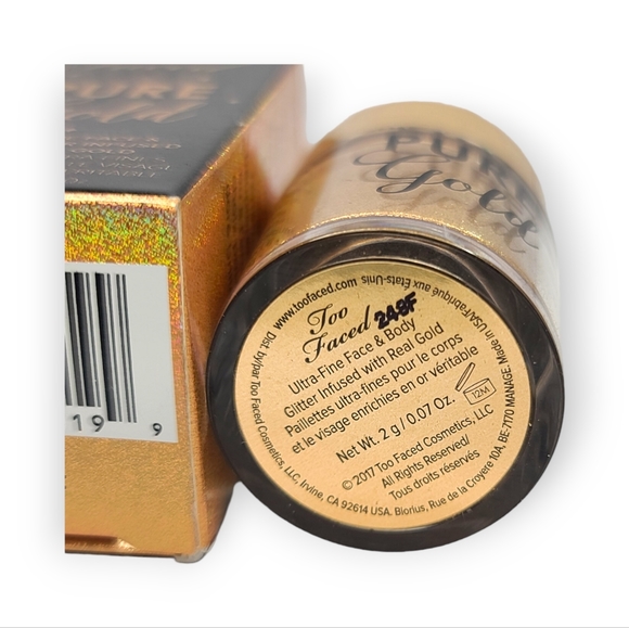 Too Faced Pure Gold Ultra Fine Face and Body Glitter Infused with Real Gold - Picture 11 of 13